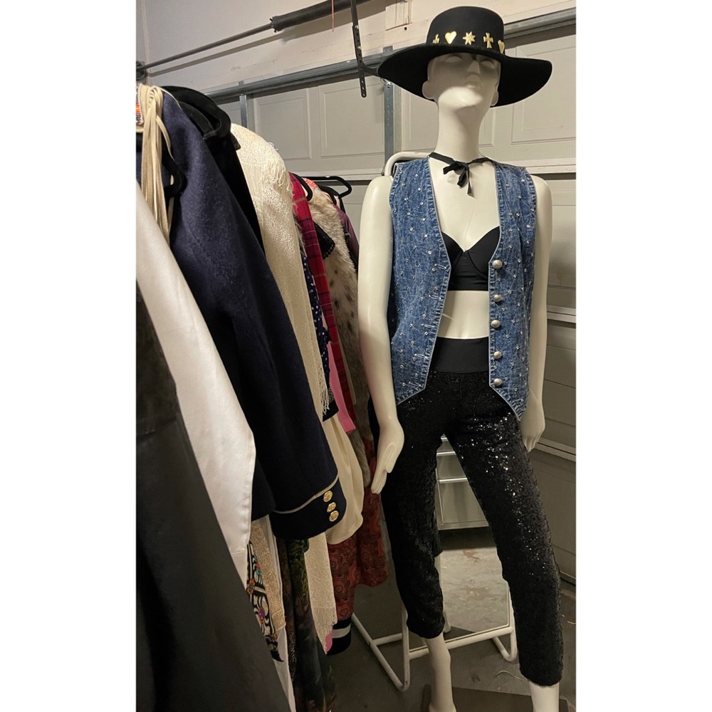 Tristan Sequined Fitted Pants